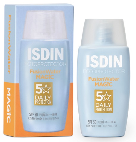 Protector solar Fusion Water MAGIC SPF 50, de Isdin